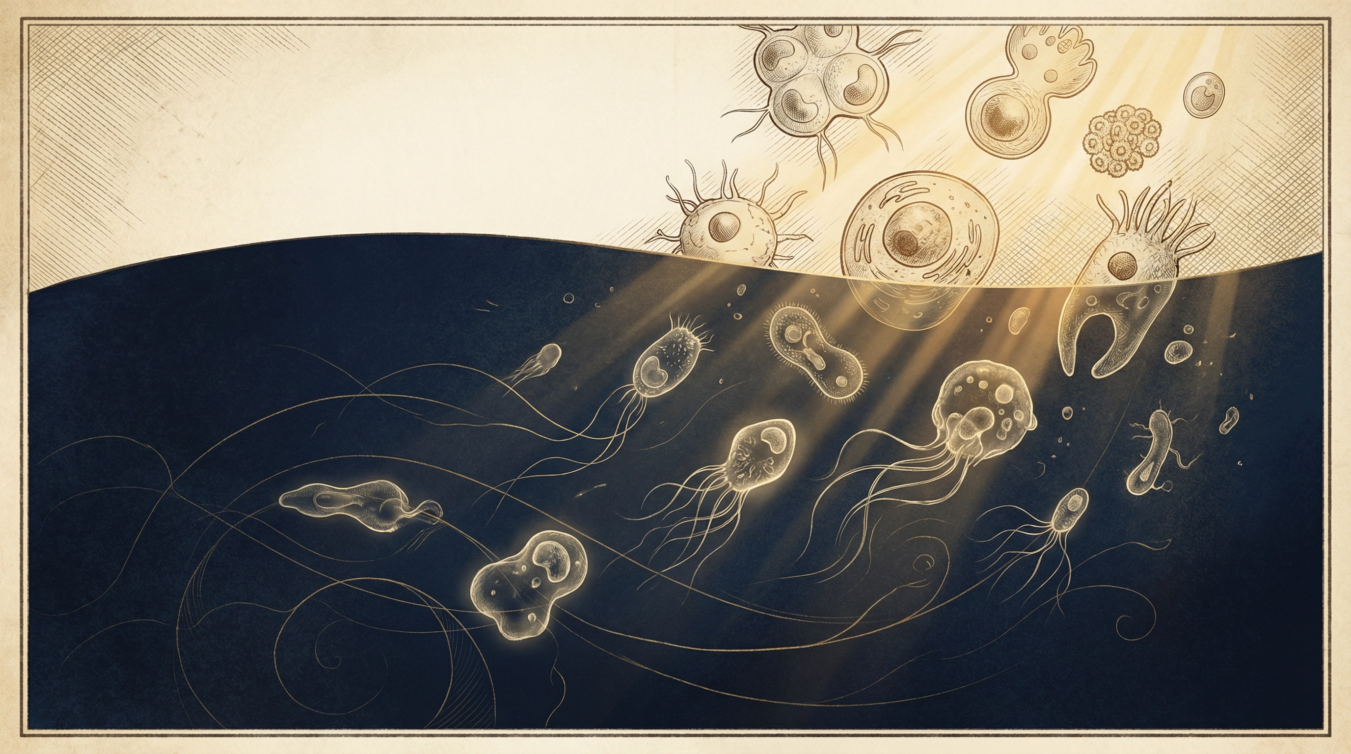 Artistic representation of cellular evolution